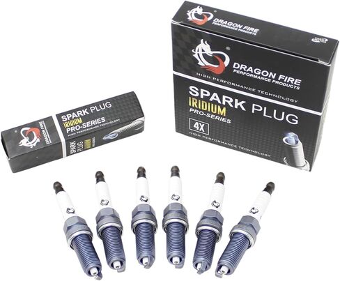 AIP Electronics Dragon FIRE Performance 6 قطع مجموعة قابس إشعال إيريديوم متوافقة مع نيسان باثفايندر مورانو 350z ألتيما ماكسيما إنفينيتي G25 EX35 FX35 Q50 M35 Q70 QX60 3.5L V6 2007-2020 in Saudi Arabia