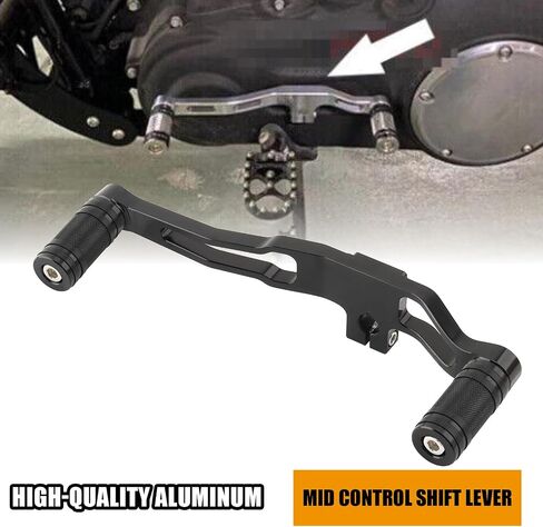 Mid Controls Shift Lever Heel Toe Shifter Pegs for Harley 1991-2017 Dyna FXD Fat Bob Low Rider Street Bob Wide Glide Super Glide with Mid-Control (Black riot) in Saudi Arabia
