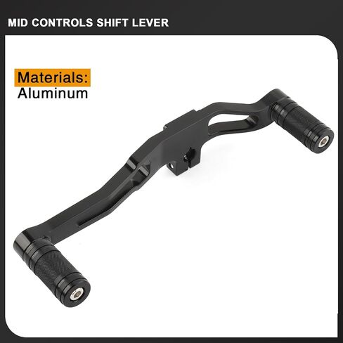 Mid Controls Shift Lever Heel Toe Shifter Pegs for Harley 1991-2017 Dyna FXD Fat Bob Low Rider Street Bob Wide Glide Super Glide with Mid-Control (Black riot) in Saudi Arabia