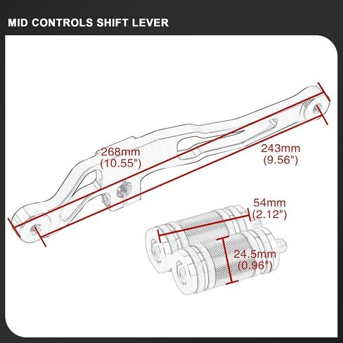 Mid Controls Shift Lever Heel Toe Shifter Pegs for Harley 1991-2017 Dyna FXD Fat Bob Low Rider Street Bob Wide Glide Super Glide with Mid-Control (Black riot) in Saudi Arabia