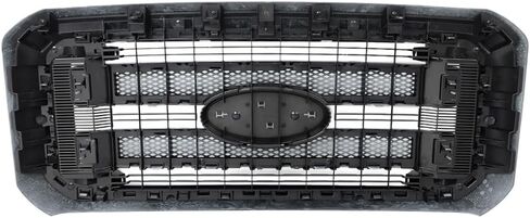 MIC Front Grille Grill Assembly Compatible with 2011-2016 F250 F350 F450 F-250 F-350 F-450 Super Duty Platinum (Oxford White) in Saudi Arabia