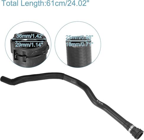 ACROPIX محرك المبرد المبرد سخان خرطوم المحرك أنابيب المياه مناسبة لسيارات BMW 128i 3.0L L6 - Gas 2008-2013 رقم 64216951946 - حزمة من 1 in Saudi Arabia