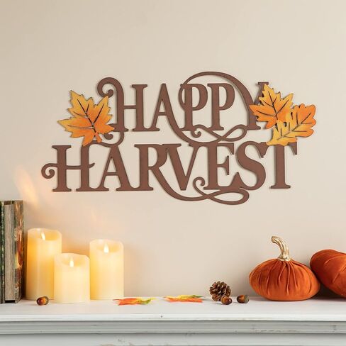 لافتة معدنية Happy Halloween من Glitzhome - ديكور للحائط وديكور للفناء الخارجي للمنزل المسكون، 23.9411.22 بوصة in Saudi Arabia