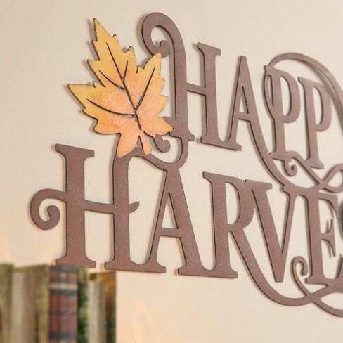 لافتة معدنية Happy Halloween من Glitzhome - ديكور للحائط وديكور للفناء الخارجي للمنزل المسكون، 23.9411.22 بوصة in Saudi Arabia