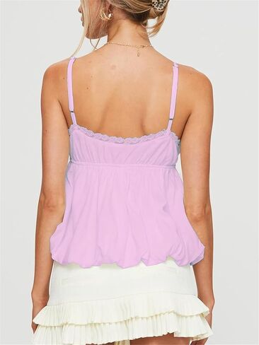 المرأة Y2K الأزهار بيبي دول تانك القمم لطيف السباغيتي حزام ربطة القوس فيونكة المحاصيل بروتيل Fairycore ليلة خارج الهذيان كشكش الزي in Kuwait