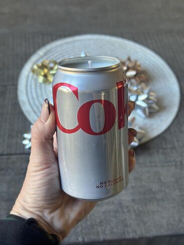 Diet Cola Soda Can Candle, Cola Scent, Diet cola Merch, Gift for Birthday or Holiday, Unique Gift for Diet cola soda Lover, Hand Poured Soy Wax in Saudi Arabia