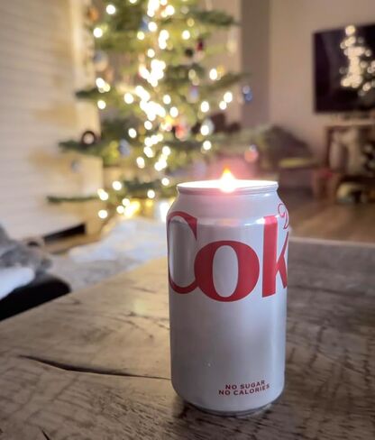 Diet Cola Soda Can Candle, Cola Scent, Diet cola Merch, Gift for Birthday or Holiday, Unique Gift for Diet cola soda Lover, Hand Poured Soy Wax in Saudi Arabia