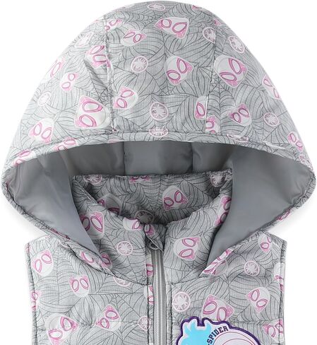 Marvel Spider-Gwen Girls Long Sleeve Shirt Hooded Vest and Legging Pants 3 Piece Outfit Set for Toddler and Big Kids in Saudi Arabia