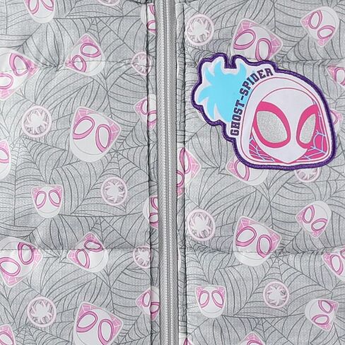 Marvel Spider-Gwen Girls Long Sleeve Shirt Hooded Vest and Legging Pants 3 Piece Outfit Set for Toddler and Big Kids in Saudi Arabia