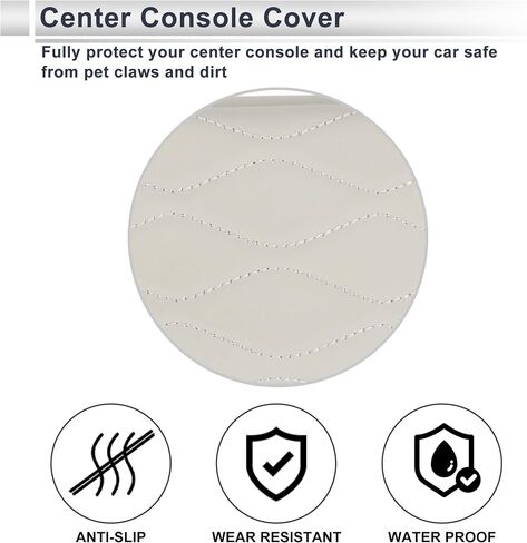 Car Center Console Cover with Storage Bag for Mercedes-Benz GLE 350 2020-2025 Beige 1 Set in Saudi Arabia