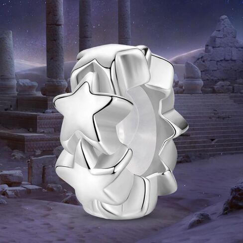 سحر سلسلة نجمة القمر من MADEONE لسحر سوار سحر فضي للأساور والقلائد، هدايا للنساء in Kuwait