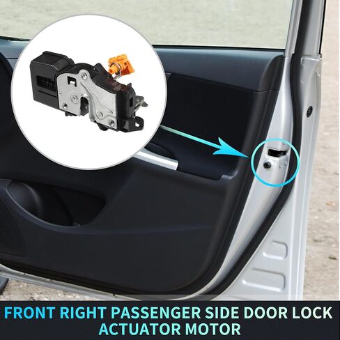 X AUTOHAUX Replacement Front Right Passenger Side Power Door Lock Actuator Motor for Pontiac G5 2007-2010 for Chevrolet Cobalt 2005-2010 Door Latch Actuator Assembly Replace No.25938088 Black in Saudi Arabia