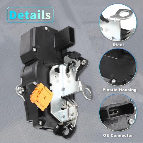 X AUTOHAUX Replacement Front Right Passenger Side Power Door Lock Actuator Motor for Pontiac G5 2007-2010 for Chevrolet Cobalt 2005-2010 Door Latch Actuator Assembly Replace No.25938088 Black in Saudi Arabia