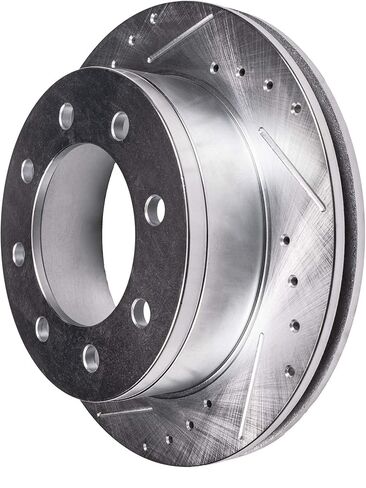Detroit Axle - Front Brake Rotors for 2012-2021 Nissan NV2500 NV3500 NV1500, Drilled and Slotted Disc Brake Rotors 2013 2014 2015 2016 2017 2018 2019 2020 Replacement : 14.17" inch Rotors in Saudi Arabia