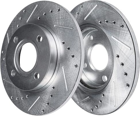 محور ديترويت - دوارات الفرامل لشركة فيات 2016-2020 124 Spider Mazda MX-5، 2016-2023 MX-5 Miata 11.02 بوصة دوارات فرامل قرصية أمامية وخلفية محفورة ومشقوقة 2017 2018 2019 2020 in Saudi Arabia