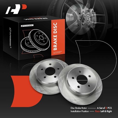 A-Premium 13.07 inch (332mm) Front Vented Disc Brake Rotors Compatible with Select Jeep, Dodge models - Liberty 2008-2012, Nitro 2008-2011, 2-PC Set in Saudi Arabia