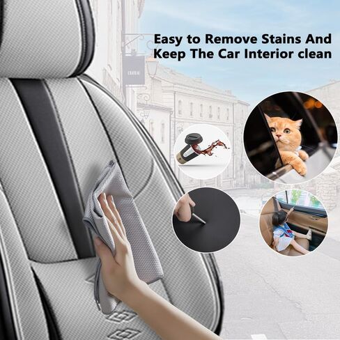 Front Set Leather Seat Covers for Mazda Mazda5 2006-2015,Breathable and Waterproof Faux Leather Automotive Seat Cushion Covers,Full Wrapping Edge Car Seat Cover(Black Red,with Pillows) in Saudi Arabia