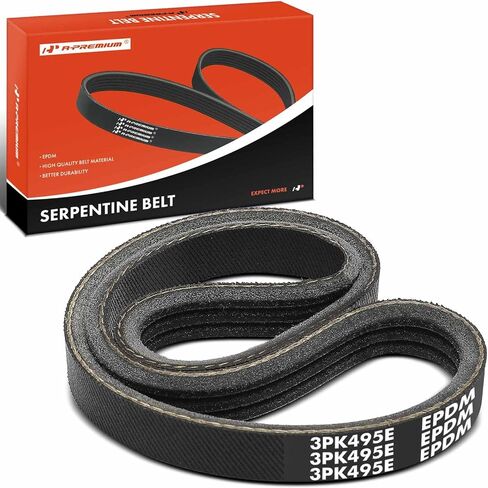 A-Premium 19.5" Stretch Fit Serpentine Drive Belt Compatible with Ford Escape 2006-2008, Fusion 2006-2009 & Mazda 6 2006-2008, Tribute 2008 & Mercury Mariner 2006-2008, Milan 2006-2009 & Lincoln, 3.0L in Saudi Arabia