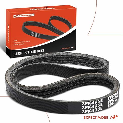 A-Premium 19.5" Stretch Fit Serpentine Drive Belt Compatible with Ford Escape 2006-2008, Fusion 2006-2009 & Mazda 6 2006-2008, Tribute 2008 & Mercury Mariner 2006-2008, Milan 2006-2009 & Lincoln, 3.0L in Saudi Arabia