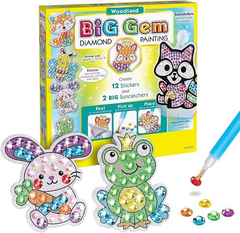 Creativity for Kids Bubble Gem Art: Pearl Pals, Disco Party Craft Kits, Arts and Crafts for Kids Ages 6-8+, Kids Toys and Unicorn Gifts for Girls, DIY Diamond Painting Kits for Kids in Kuwait