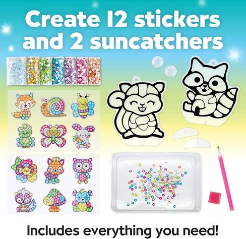 Creativity for Kids Bubble Gem Art: Pearl Pals, Disco Party Craft Kits, Arts and Crafts for Kids Ages 6-8+, Kids Toys and Unicorn Gifts for Girls, DIY Diamond Painting Kits for Kids in Kuwait
