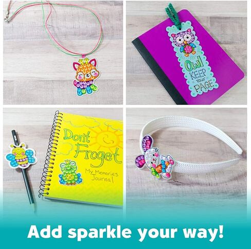 Creativity for Kids Bubble Gem Art: Pearl Pals, Disco Party Craft Kits, Arts and Crafts for Kids Ages 6-8+, Kids Toys and Unicorn Gifts for Girls, DIY Diamond Painting Kits for Kids in Kuwait