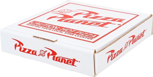 Toy Story Pizza Planet Shirt and Delivery Box Costume Set - Mens Toy Story T-Shirt, Red in Saudi Arabia