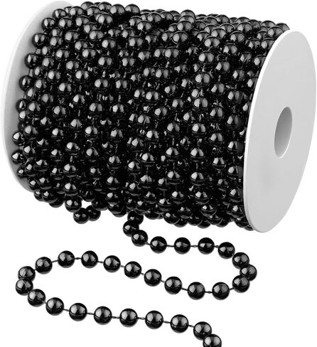 50 Feet Christmas Tree Beads Artificial Pearls Beads Garland Plastic Beads Roll for St. Patrick's Day Wedding DIY Decoration Supplies(Pink) in Saudi Arabia