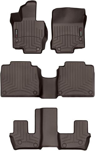 WeatherTech Custom Fit FloorLiners for Mercedes GLS-Class, AMG GLS 63 SUV, AMG GLS 63, GLS SUV - Full Set (4415331-441595-5-4), Black in Saudi Arabia