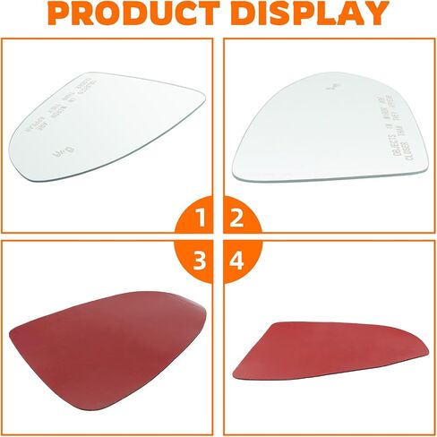 5G0857522N Blind Spot Passthrough Mirror Glass with Full Size Adhesive Passenger Side View Right RH Compatible with Volkswagen Golf Jetta GTI in Saudi Arabia