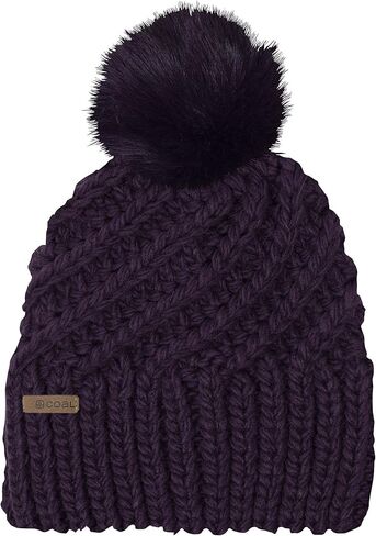 أغطية الرأس من الفحم قبعة Maizy Pom Beanie - نسيج مكتنز، بلوزة بوم، دافئة، قبعة للرجال والنساء - كاجوال للشتاء في الهواء الطلق in Kuwait