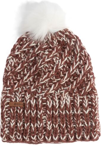 أغطية الرأس من الفحم قبعة Maizy Pom Beanie - نسيج مكتنز، بلوزة بوم، دافئة، قبعة للرجال والنساء - كاجوال للشتاء في الهواء الطلق in Kuwait