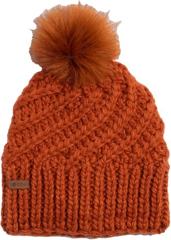أغطية الرأس من الفحم قبعة Maizy Pom Beanie - نسيج مكتنز، بلوزة بوم، دافئة، قبعة للرجال والنساء - كاجوال للشتاء في الهواء الطلق in Kuwait