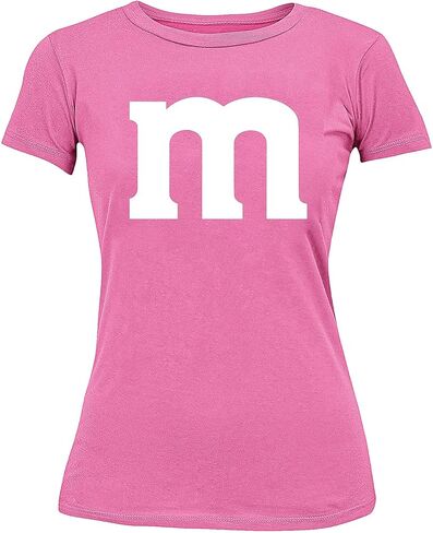 تي شيرت نسائي مطبوع عليه حرف M زي الهالوين المطابق للحفلات المضحكة in Kuwait