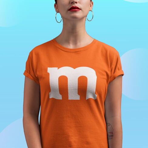 تي شيرت نسائي مطبوع عليه حرف M زي الهالوين المطابق للحفلات المضحكة in Kuwait