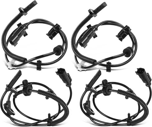 A-Premium Front and Rear Side ABS Wheel Speed Sensor Compatible with Chevrolet, GMC, Buick, Saturn Models - Traverse 2009-2017, Acadia 2007-2016, Enclave 2008-2017, Acadia Limited, Outlook 4-PC Set in Saudi Arabia