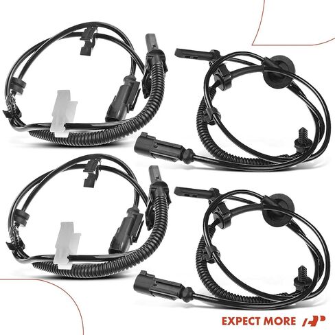 A-Premium Front and Rear Side ABS Wheel Speed Sensor Compatible with Chevrolet, GMC, Buick, Saturn Models - Traverse 2009-2017, Acadia 2007-2016, Enclave 2008-2017, Acadia Limited, Outlook 4-PC Set in Saudi Arabia