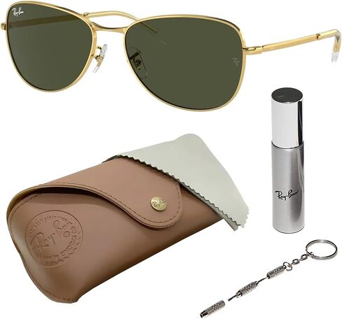 Ray-Ban RB3733 Pilot Shaped Sunglasses for Men & Women with Official RAYBAN Eyewear Kit in Saudi Arabia