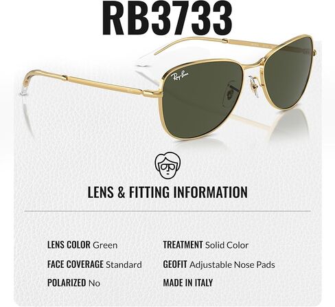 Ray-Ban RB3733 Pilot Shaped Sunglasses for Men & Women with Official RAYBAN Eyewear Kit in Saudi Arabia