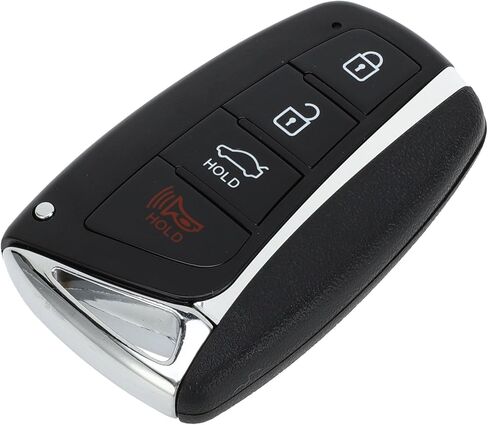 X AUTOHAUX مفتاح شل حافظة دخول بدون مفتاح عن بعد مفتاح فوب حافظة بديلة لشركة هيونداي سانتا في 2015-2019 لشركة هيونداي أزيرا 2015-2017 4 أزرار in Saudi Arabia
