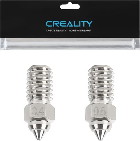 Creality Official Ender 3 V3 SE Nozzle, 5 Pcs 0.4mm High Speed M6 Extruder Nozzles, 3D Printer Brass High Temperature Wear Resistant Nozzle for Ender 5 S1, Ender 7 in Kuwait