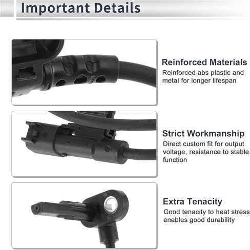 Front Left/Front Right ABS Wheel Speed Sensor for Chevrolet Trax 2015-2022, for Buick Encore 2013-2022 ABS Sensor No.95371617 1 Pcs in Saudi Arabia