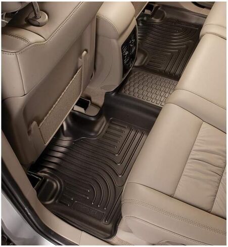 Husky Liners Weatherbeater Floor Mats | Fits 2002-2008 Dodge Ram 1500 Quad CAB ONLY; 2003-2009 Ram 2500/3500 Crew CAB ONLY | 2nd Row, 1-pc Black - 19011 in Saudi Arabia