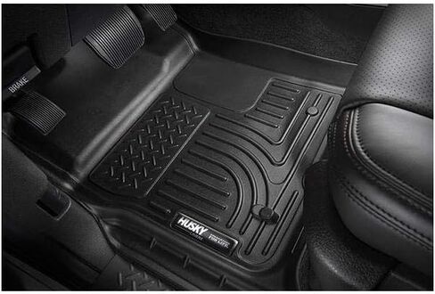Husky Liners Weatherbeater Floor Mats | Fits 2002-2008 Dodge Ram 1500 Quad CAB ONLY; 2003-2009 Ram 2500/3500 Crew CAB ONLY | 2nd Row, 1-pc Black - 19011 in Saudi Arabia