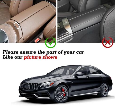 x xotic tech Interior Center Console Armrest Black Storage Organizer Box Phone Coin Card Container Insert Drawer Tray + Red Cup Coaster, Compatible with Mercedes Benz E Class W213 2017-2020 in Saudi Arabia