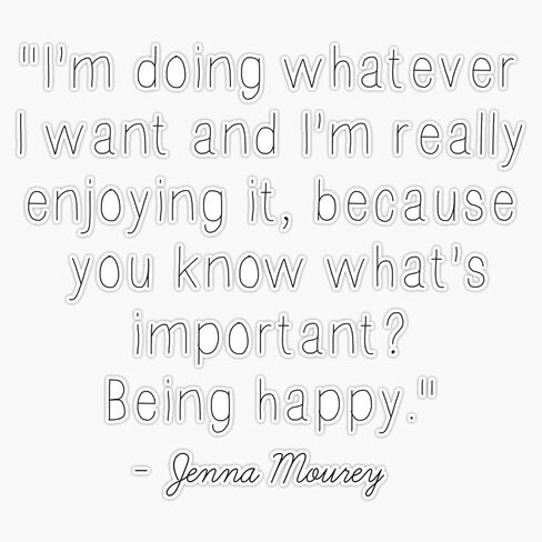 MAGNET Jenna Marbles Inspirational Quote Magnetic Vinyl Sticker Decal Magnet 5" in Saudi Arabia