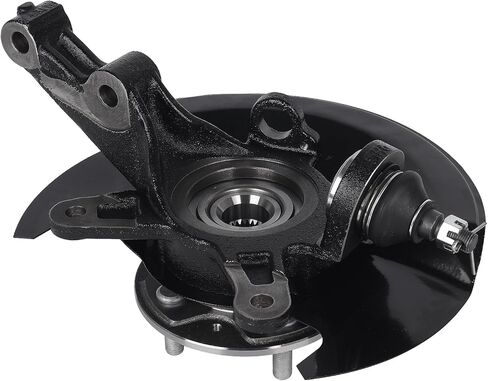 PAROD 698495 Front Left Steering Knuckle Assembly Wheel Hub Bearing Fit for 2003 2004 2005 Honda Civic, Driver Side, 1.7L L4 in Saudi Arabia
