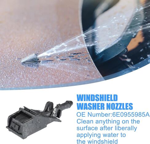 uxcell Windshield Washer Nozzle Windshield Sprayer Nozzle for VW Jetta 1999-2005 for VW Golf 1998-2006 for VW Passat 1997-2005 No.6E0955985A in Saudi Arabia