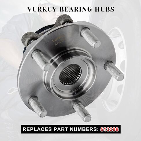 Front Wheel Bearing Hubs Assembly Compatible with 2008-2013 Nissan Rogue, 2014-2015 Rogue Select, 2007-2012 Sentra, 5 Lugs w/ABS, Pair Hubs, Replaces 513298 in Saudi Arabia