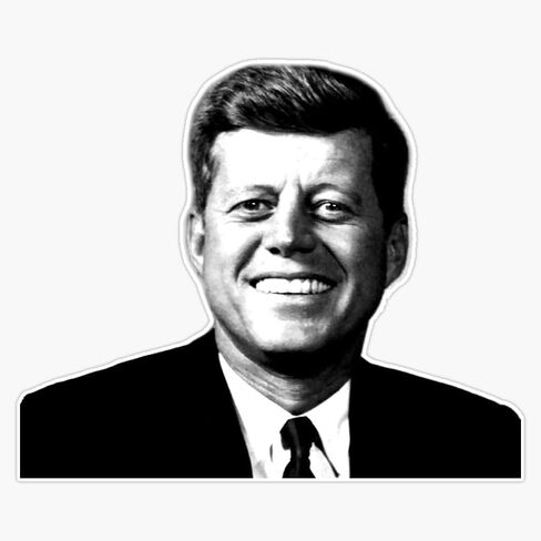 Magnet Jfk Magnet Vinyl Decal Sticker 5" in Saudi Arabia